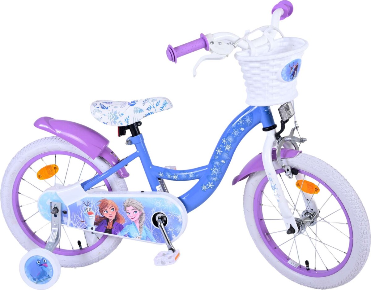 Volare - Børnecykel - Frost - Elsa Anna Olaf - 16 - Blå Pink