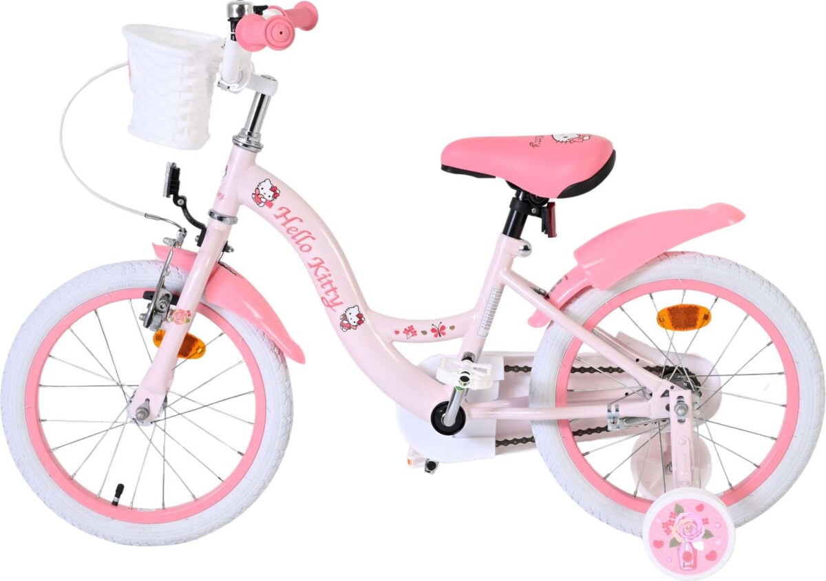 Volare - Hello Kitty - Pink Børnecykel - 16 Tommer - Kurv