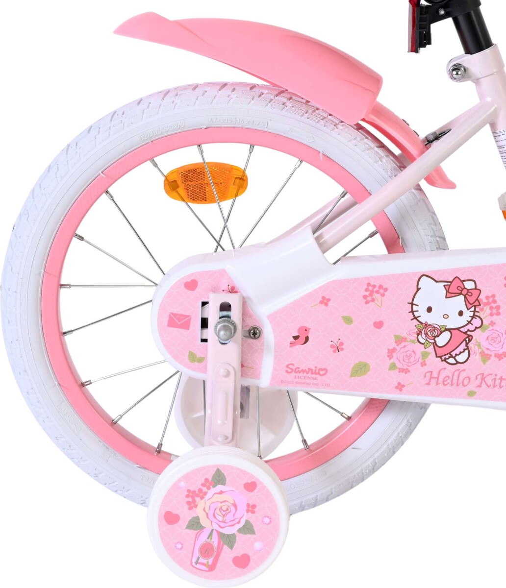 Volare - Hello Kitty - Pink Børnecykel - 16 Tommer - Kurv