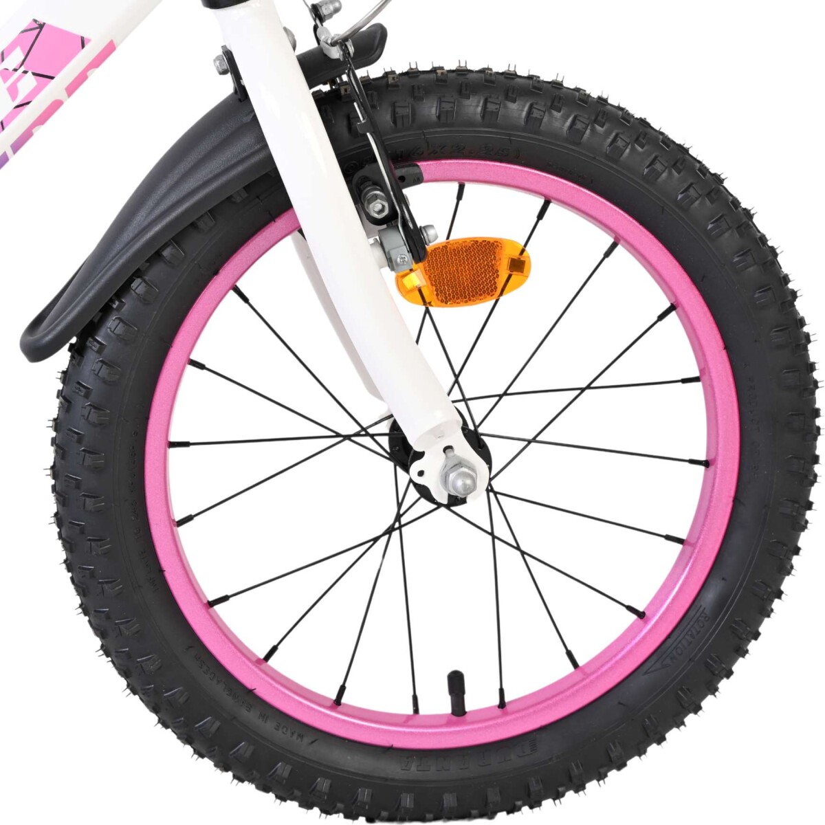 Volare - Lily Cykel - 16 Tommer - Støttehjul - Hvid