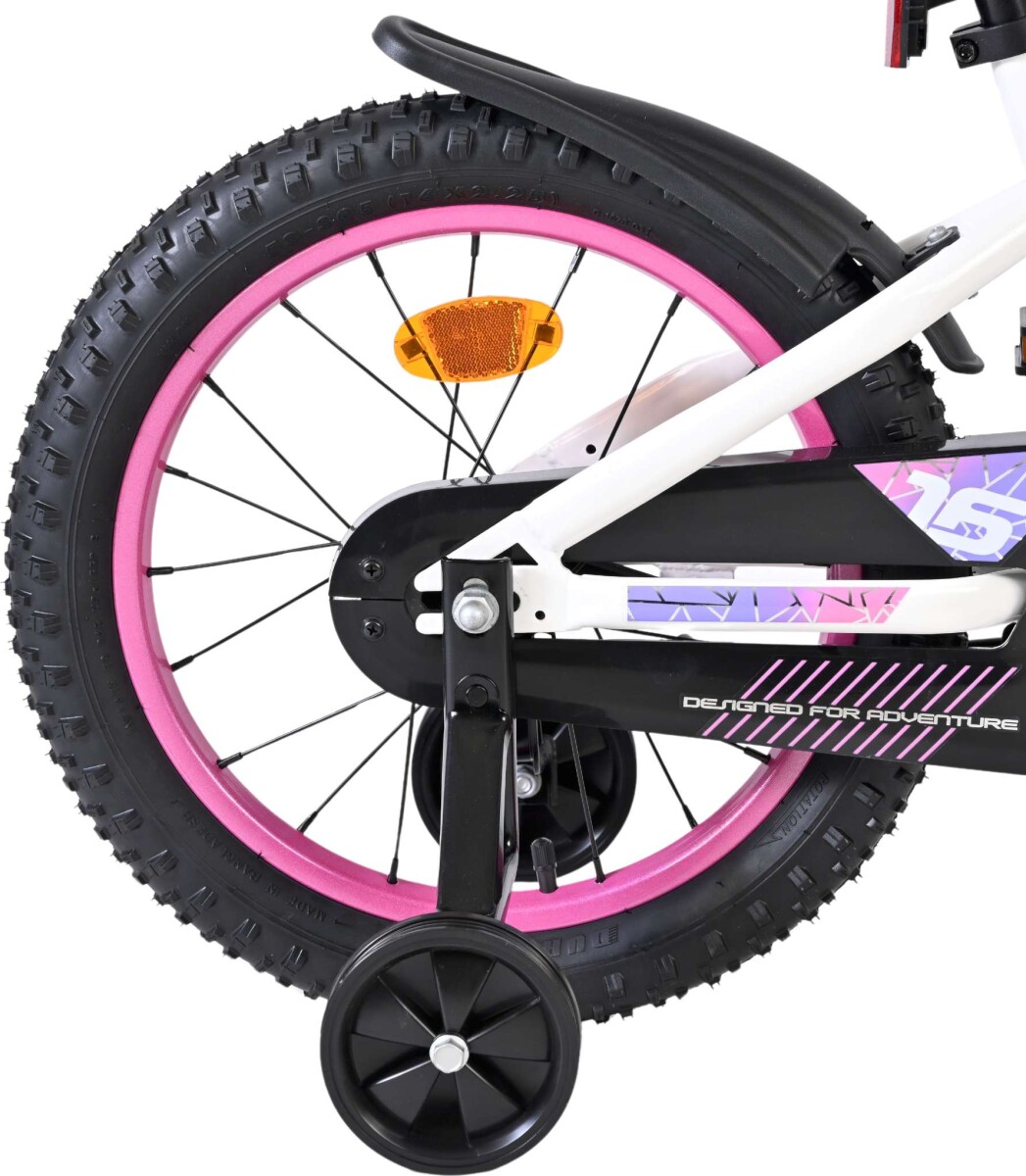 Volare - Lily Cykel - 16 Tommer - Støttehjul - Hvid