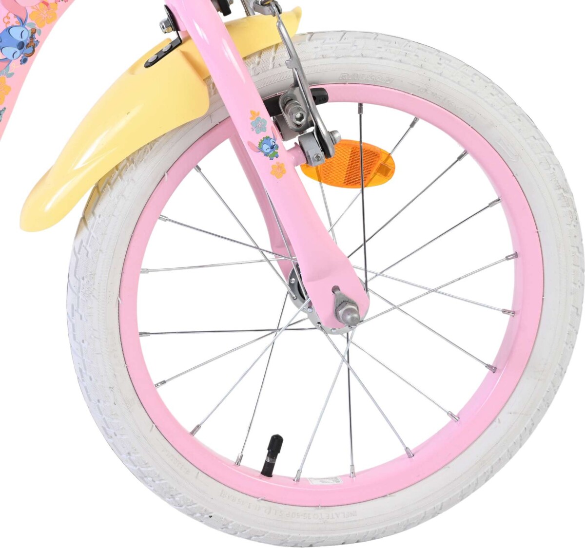 Volare - Børnecykel Med Støttehjul - 16 Tommer - Stitch Pink