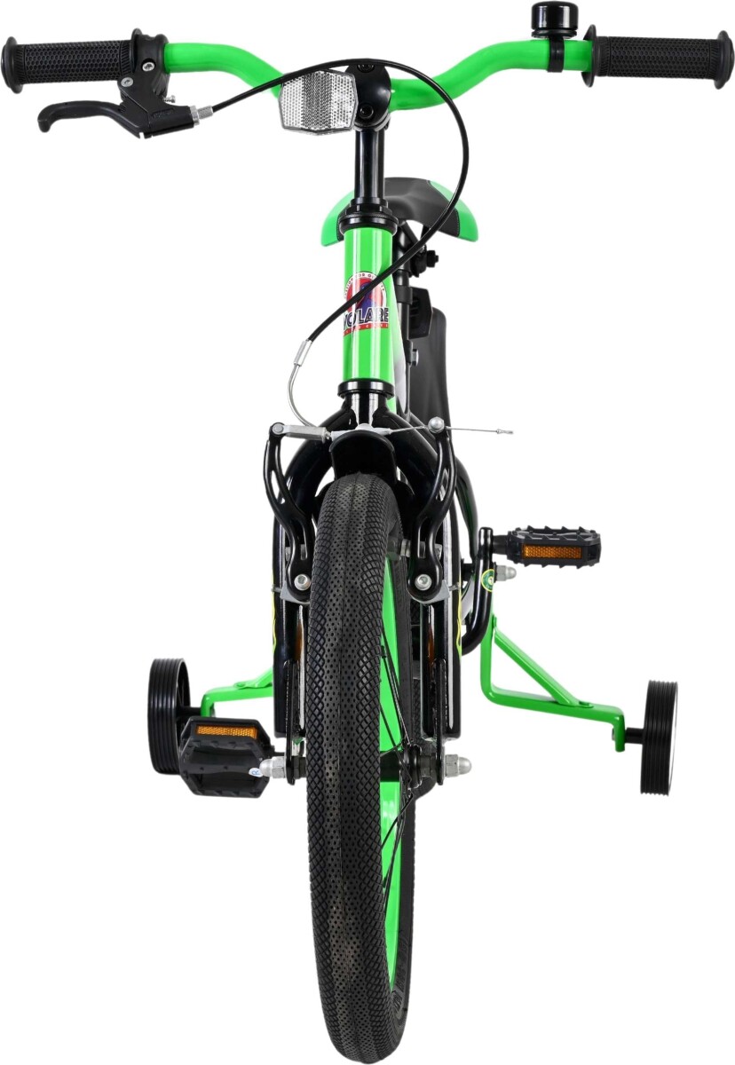 Volare - Strike Cykel - 16 Tommer - Støttehjul - Grøn Sort