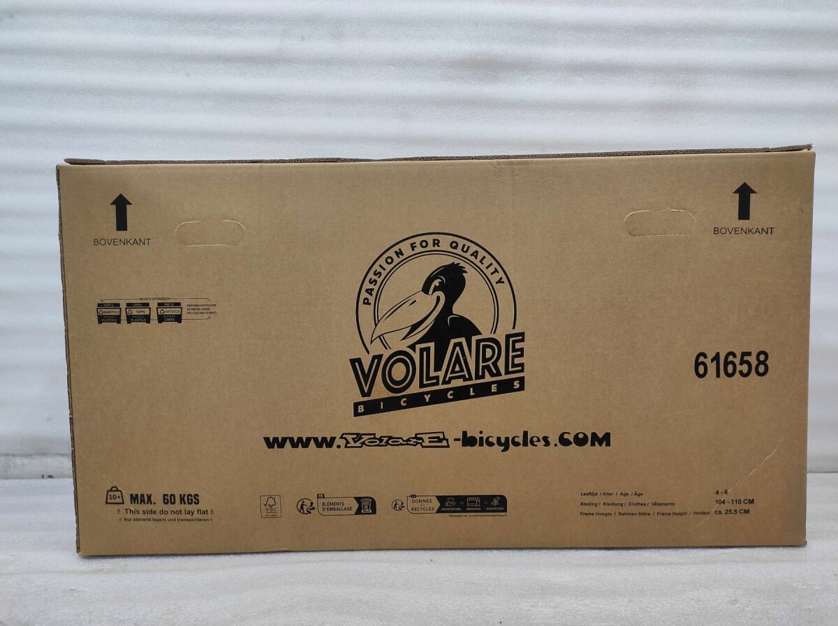 Volare - Thombike Cykel - 16 Tommer - Støttehjul - Blå Grå