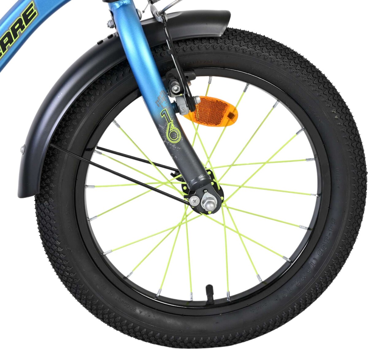 Volare - Thombike Cykel - 16 Tommer - Støttehjul - Blå Grå