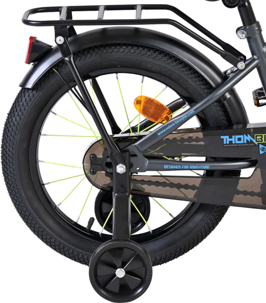 Volare - Thombike Cykel - 16 Tommer - Støttehjul - Blå Grå