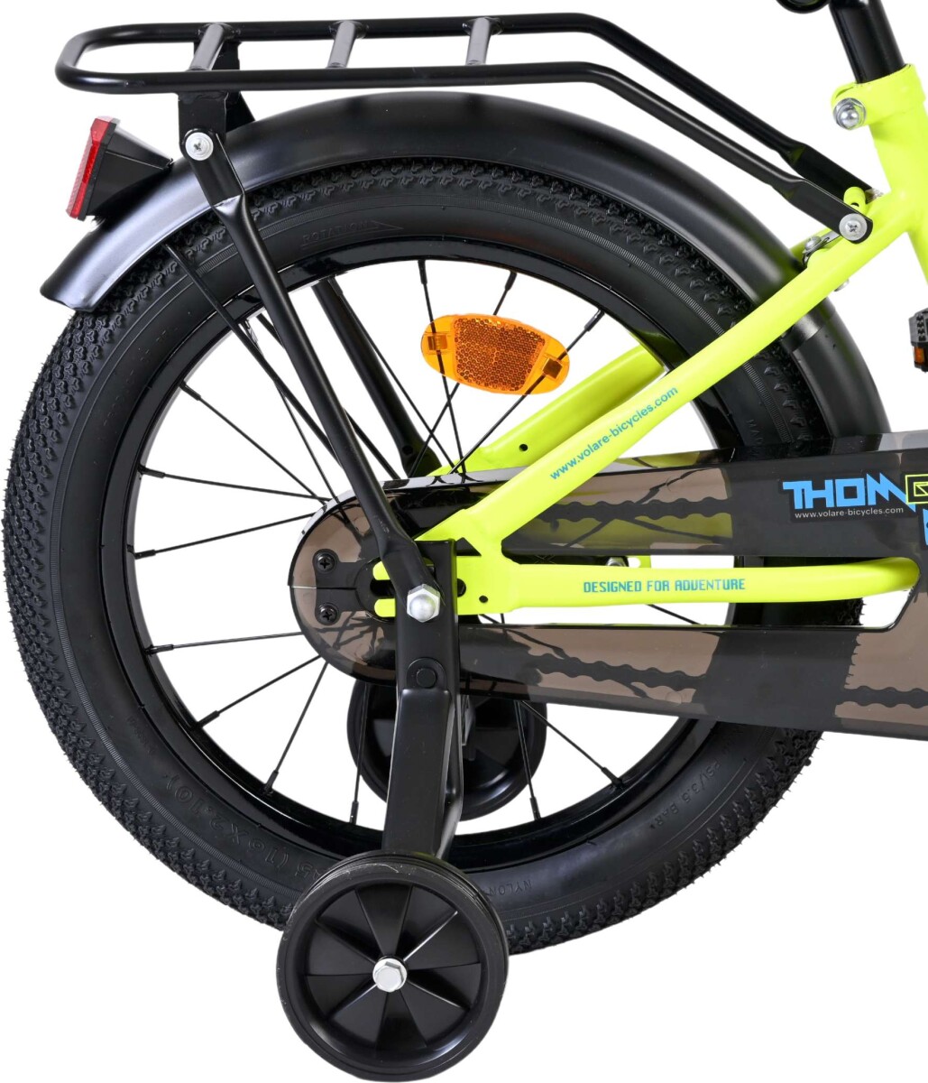 Volare - Thombike Cykel - 16 Tommer - Støttehjul - Blå Gul