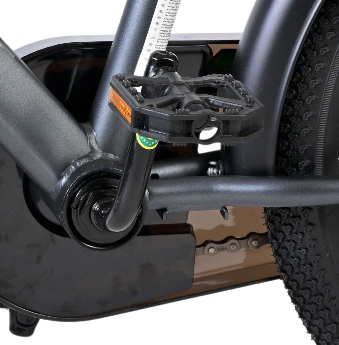 Volare - Thombike Cykel - 16 Tommer - Støttehjul - Grøn Grå