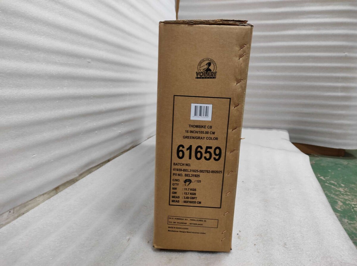 Volare - Thombike Cykel - 16 Tommer - Støttehjul - Grøn Grå