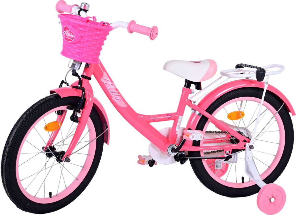 Volare - Børnecykel Med Støttehjul - 18 - Ashley Dark - Pink