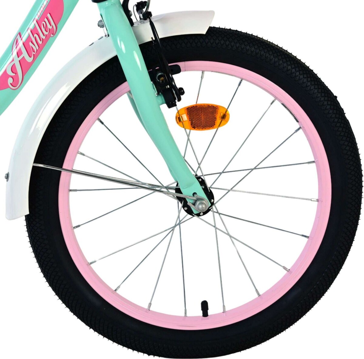 Volare - Børnecykel Med Støttehjul - 18 Tommer - Ashley - Grøn