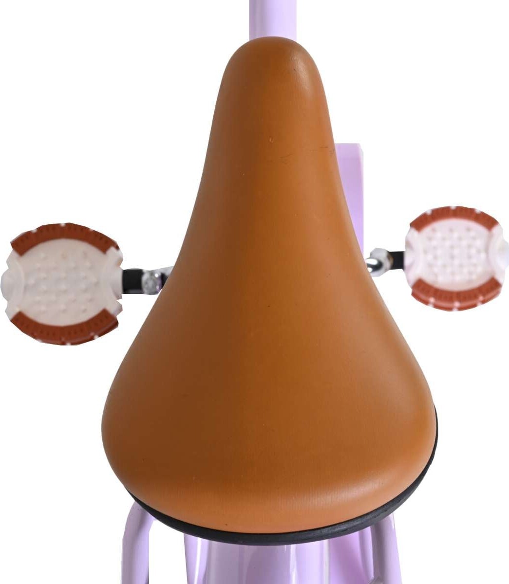 Volare - Ashley 18 Børnecykel - Kurv Bagagebærer - Lilla Pastel