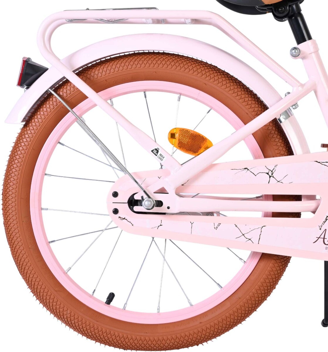 Volare - Ashley 18 Børnecykel - Kurv Bagagebærer - Pink Pastel