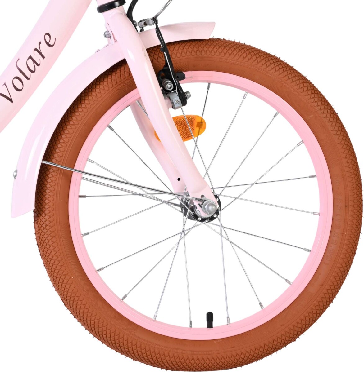 Volare - Ashley 18 Børnecykel - Kurv Bagagebærer - Pink Pastel