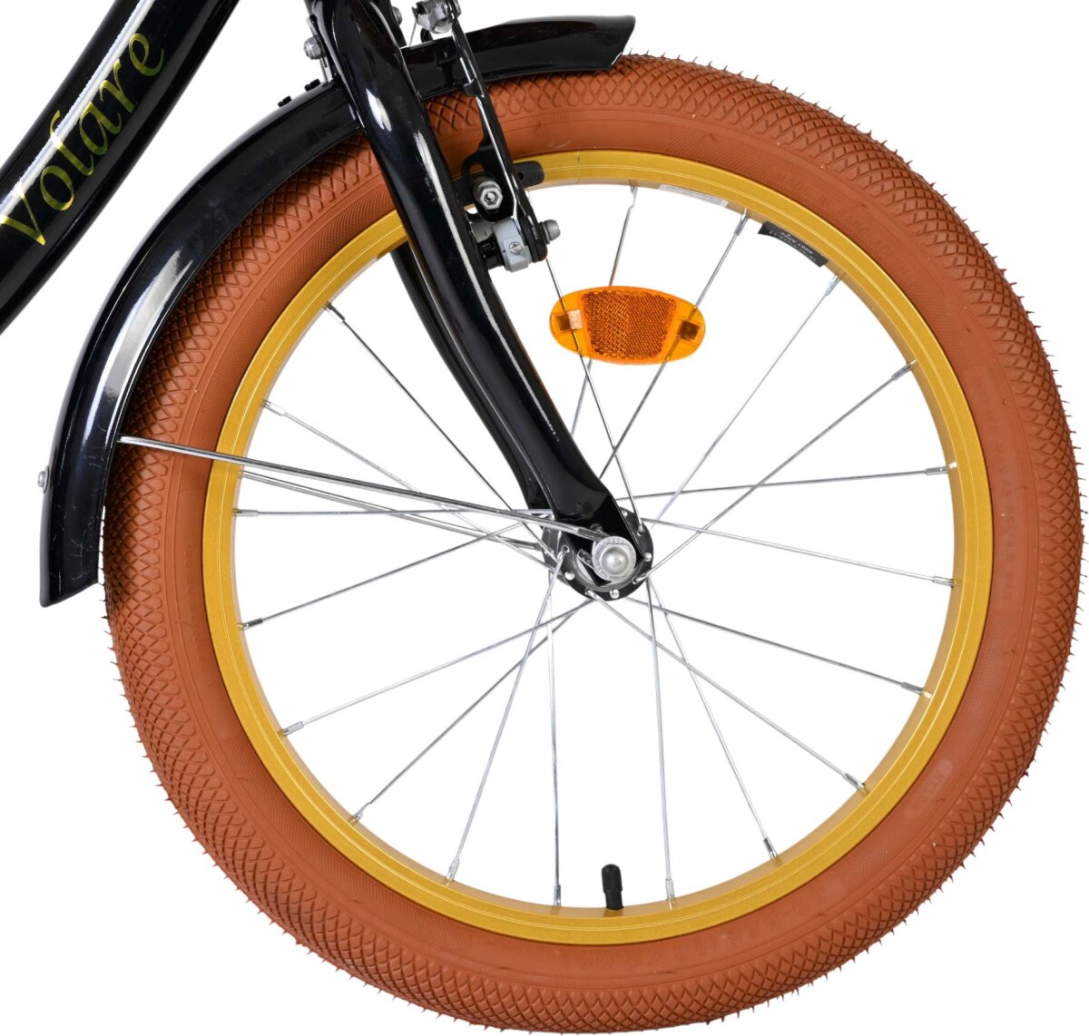Volare - Ashley 18 Børnecykel - Med Kurv Og Bagagebærer - Sort