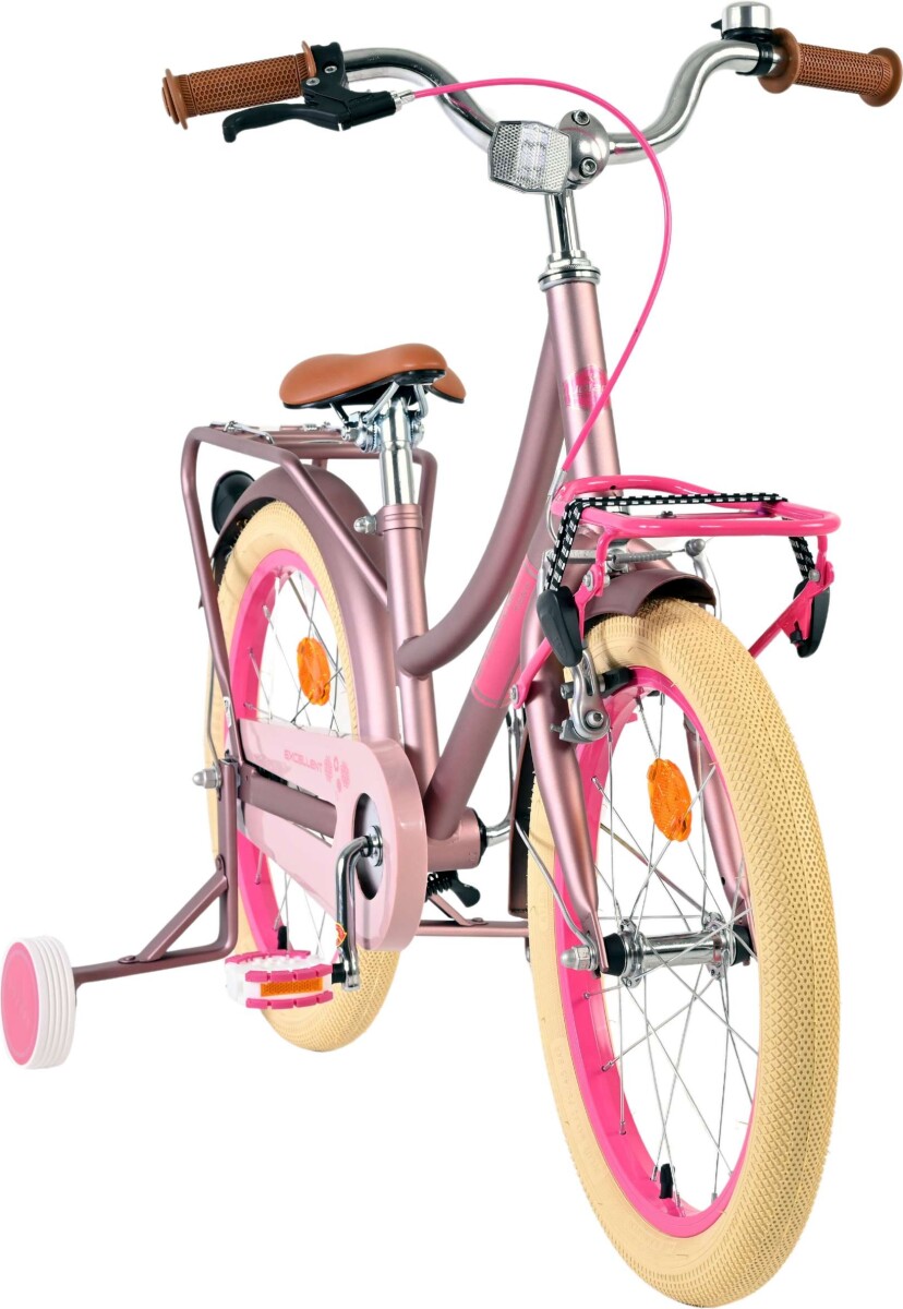 Volare - Børnecykel Med Støttehjul - 18 Tommer - Excellent Pink
