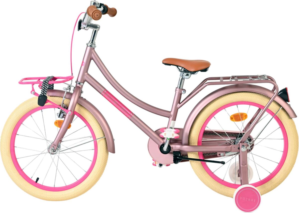 Volare - Børnecykel Med Støttehjul - 18 Tommer - Excellent Pink