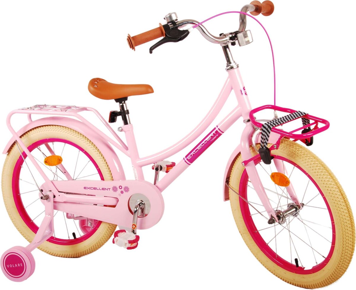 Volare - Børnecykel Med Støttehjul - 18 - Excellent - Pink
