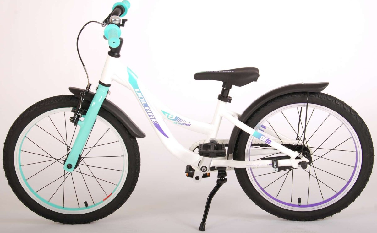 Volare - Børnecykel - 18 - Glamour - Hvid Og Grøn