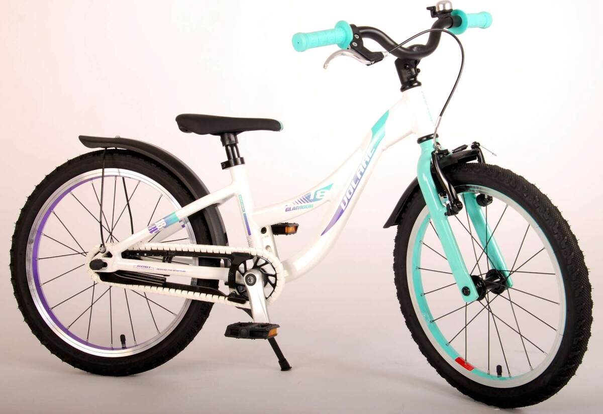 Volare - Børnecykel - 18 - Glamour - Hvid Og Grøn