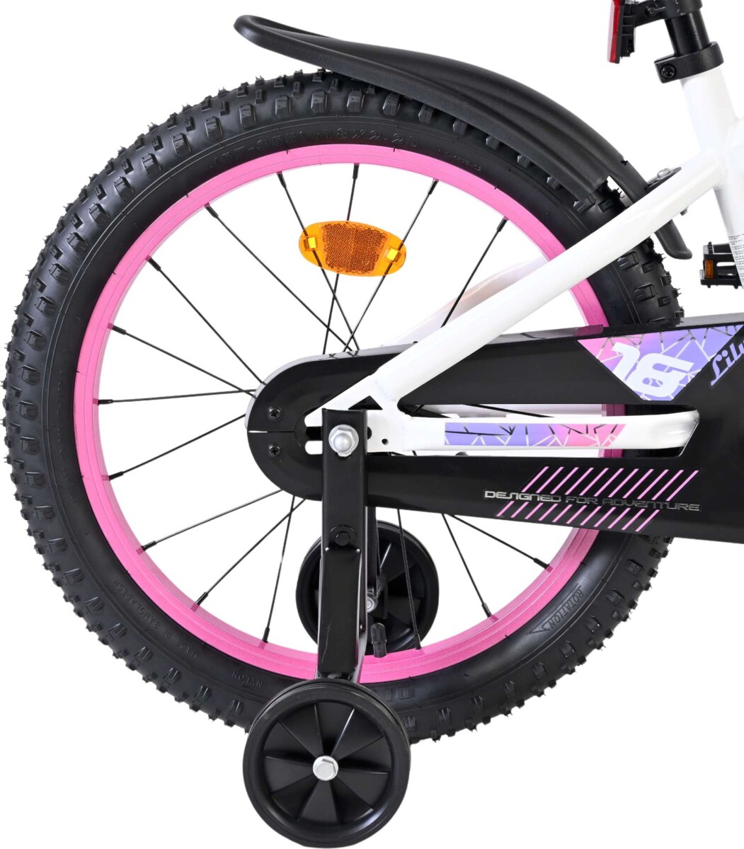 Volare - Lily Børnecykel - 18 Tommer - Støttehjul - Hvid