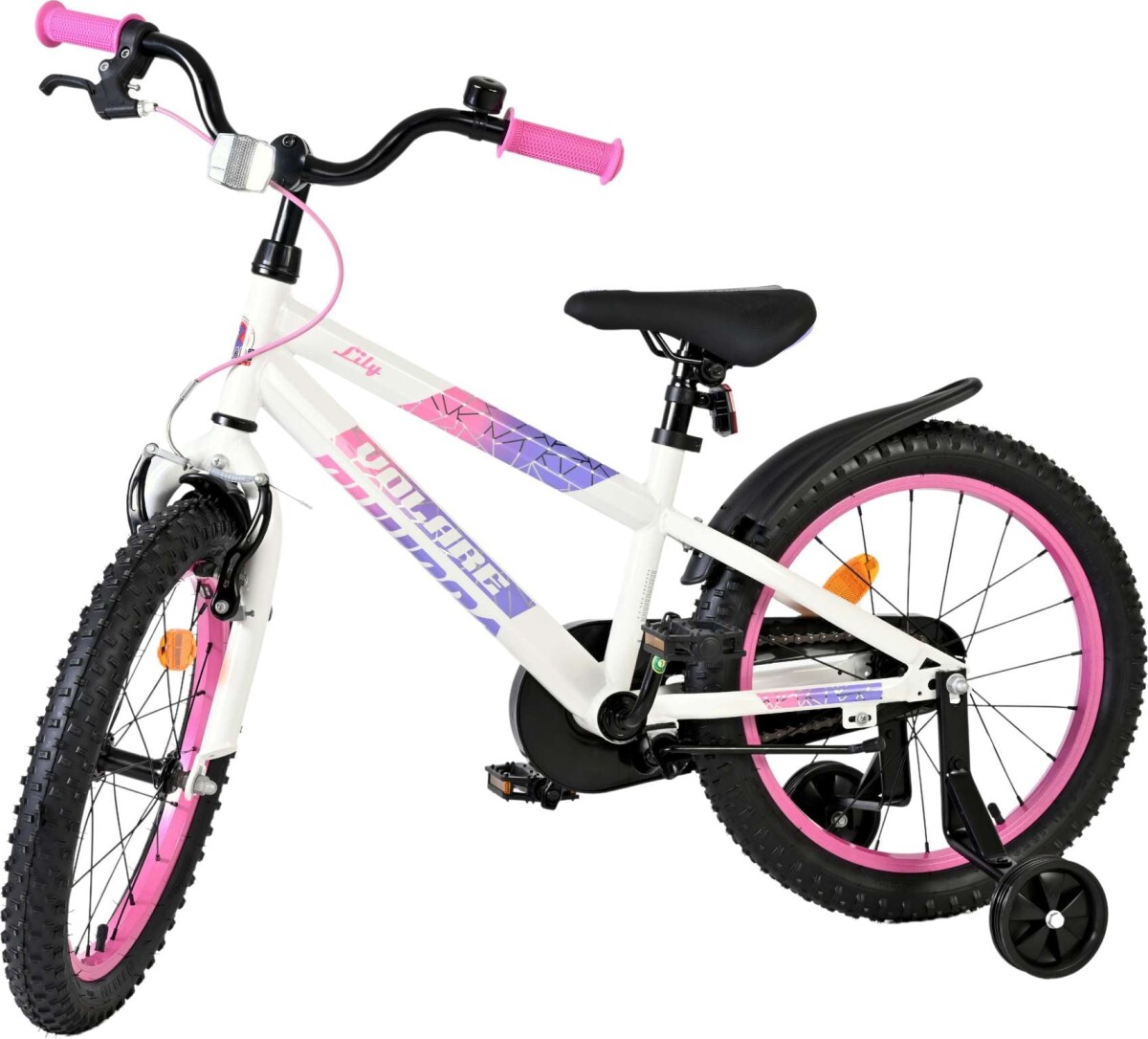 Volare - Lily Børnecykel - 18 Tommer - Støttehjul - Hvid