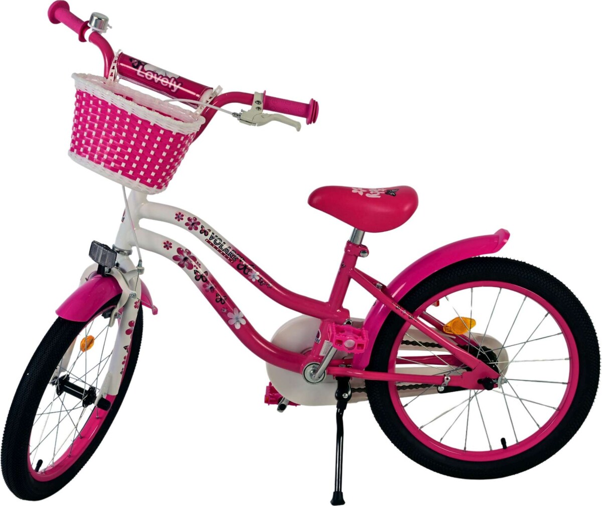 Volare - Børnecykel - Lovely Pink Og Hvid - 18 Tommer