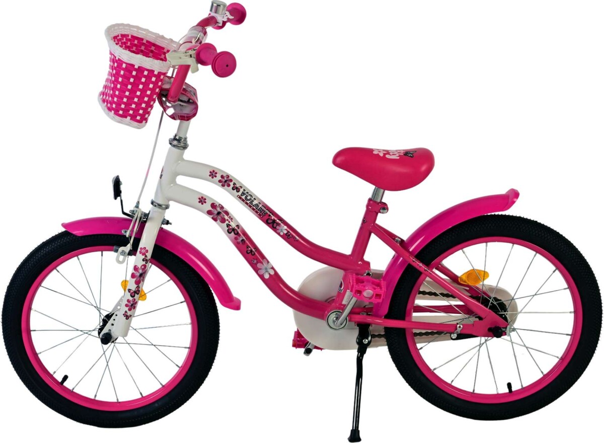 Volare - Børnecykel - Lovely Pink Og Hvid - 18 Tommer