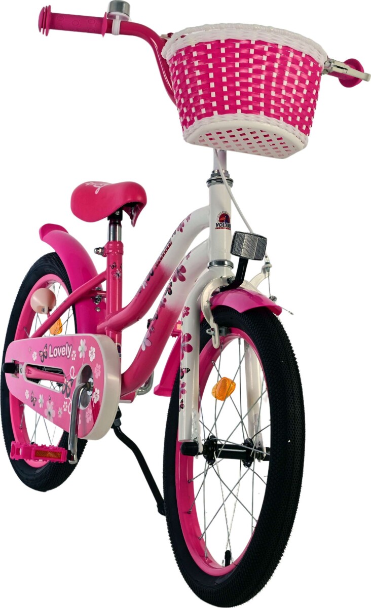 Volare - Børnecykel - Lovely Pink Og Hvid - 18 Tommer