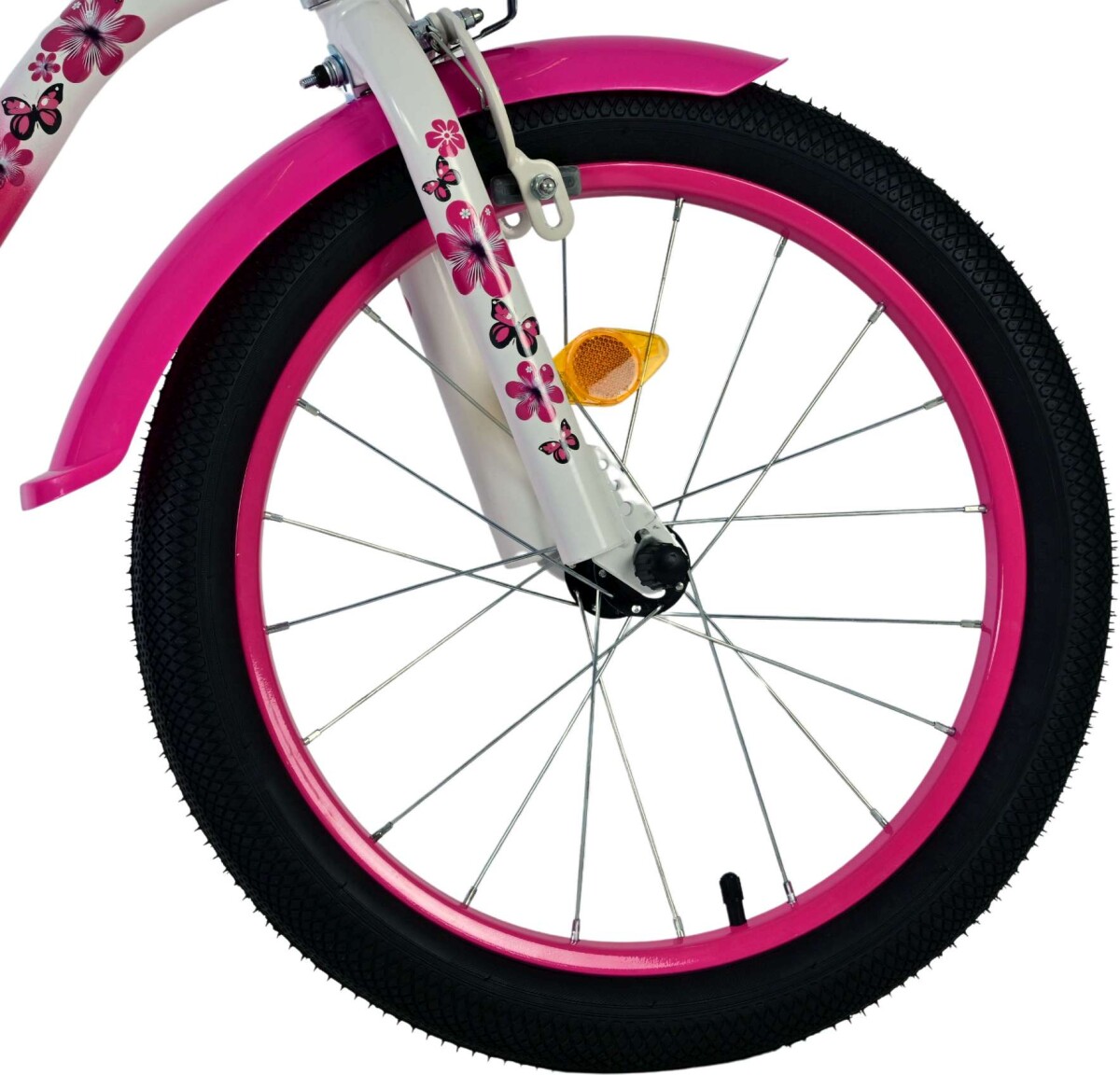 Volare - Børnecykel - Lovely Pink Og Hvid - 18 Tommer