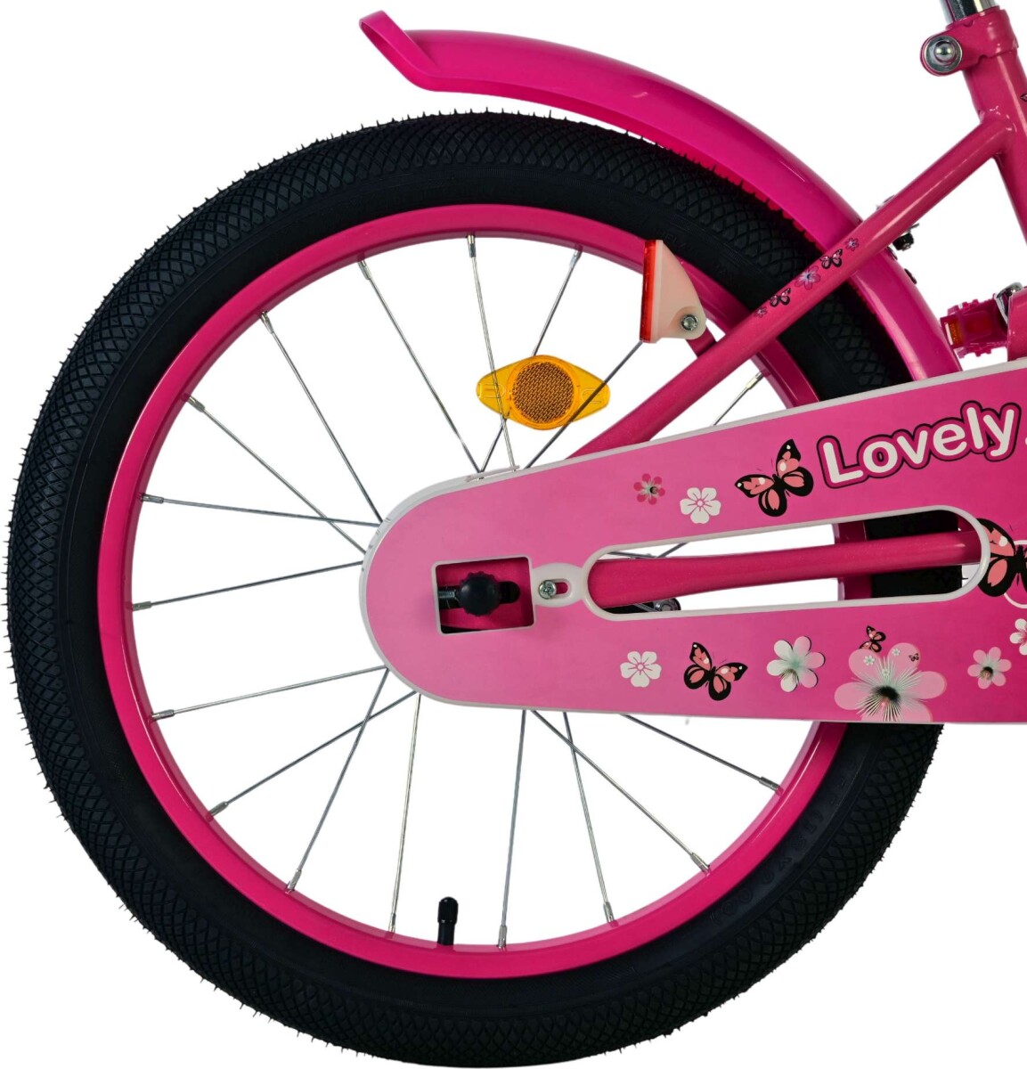Volare - Børnecykel - Lovely Pink Og Hvid - 18 Tommer