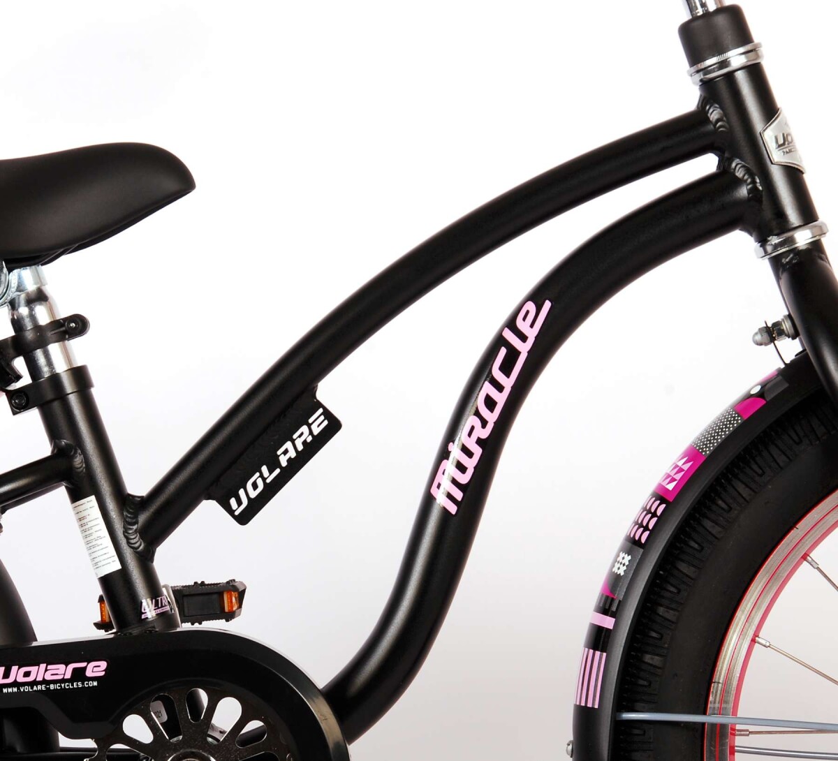 Volare - Børnecykel - 18 Tommer - Miracle Cruiser - Mat Sort