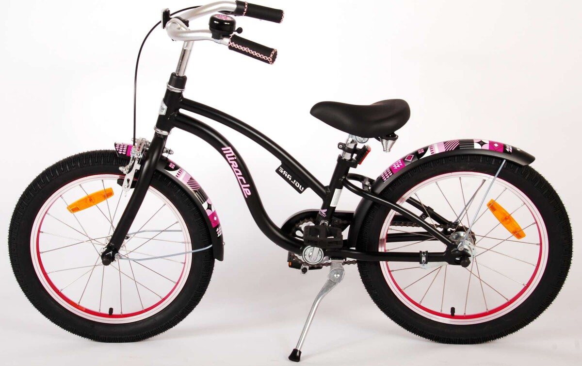 Volare - Børnecykel - 18 Tommer - Miracle Cruiser - Mat Sort