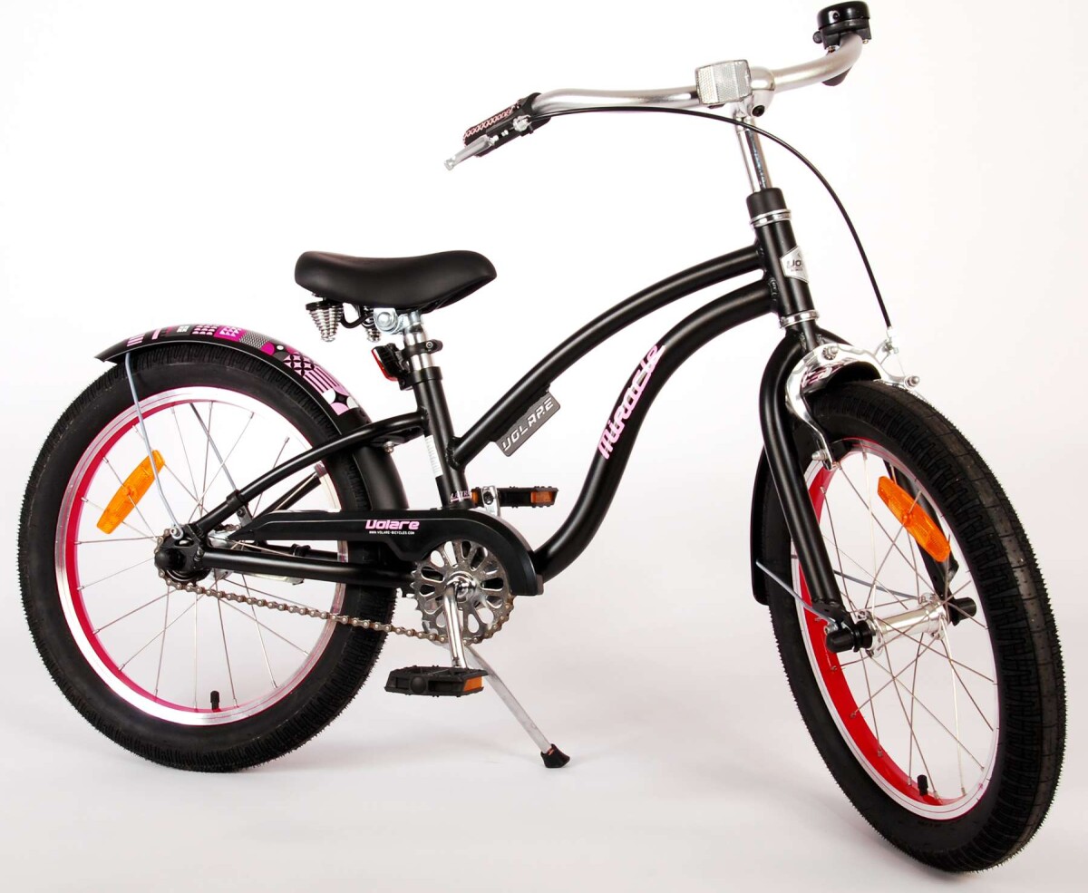 Volare - Børnecykel - 18 Tommer - Miracle Cruiser - Mat Sort