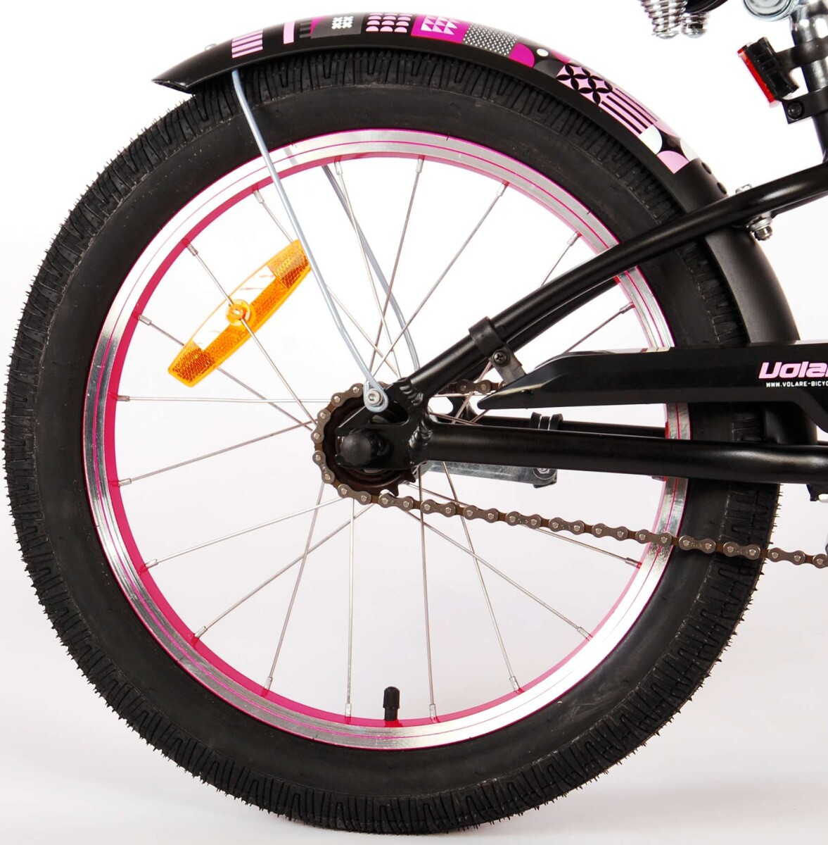 Volare - Børnecykel - 18 Tommer - Miracle Cruiser - Mat Sort