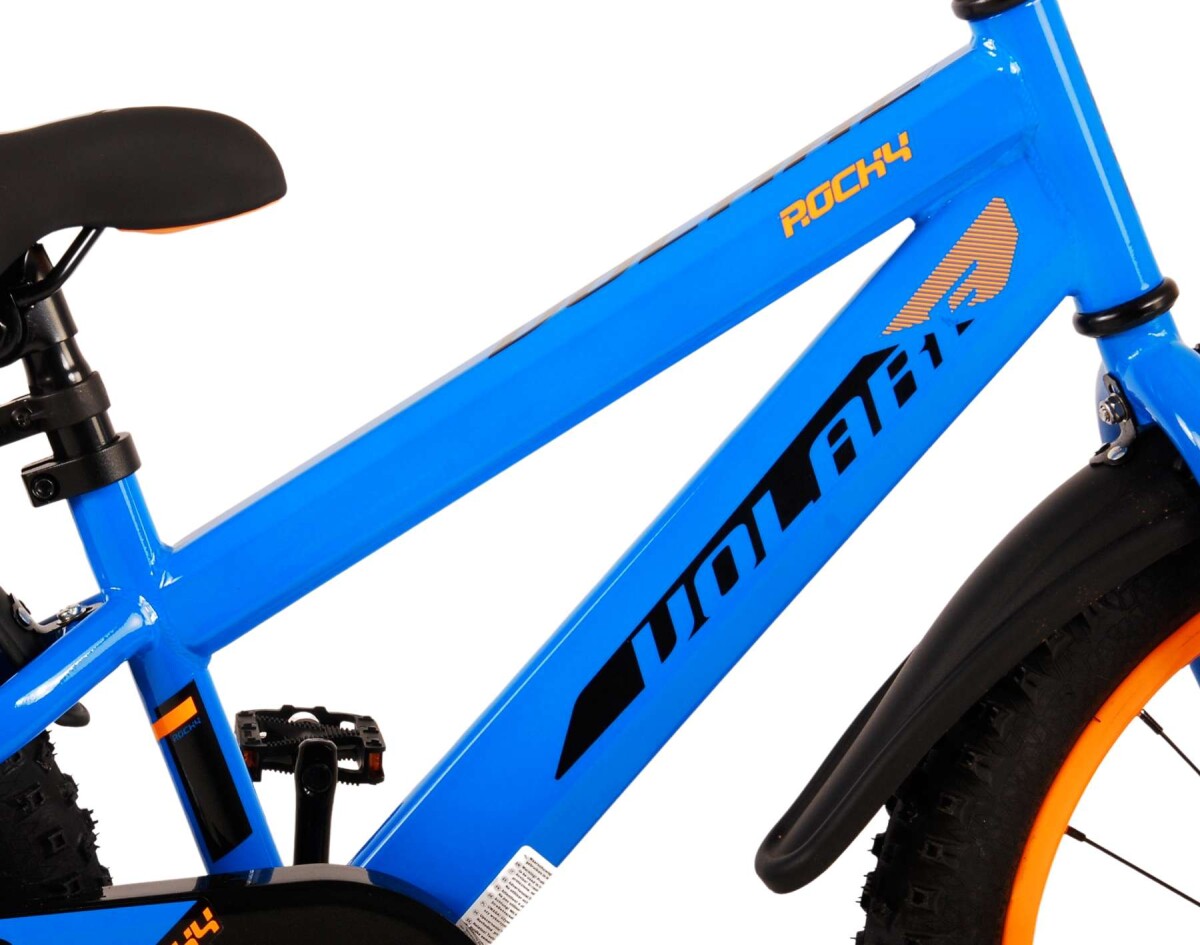 Volare - Børnecykel Med Støttehjul - 18 - Rocky - Blå