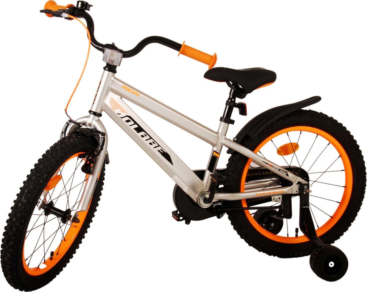 Volare - Børnecykel Med Støttehjul - 18 - Rocky - Grå