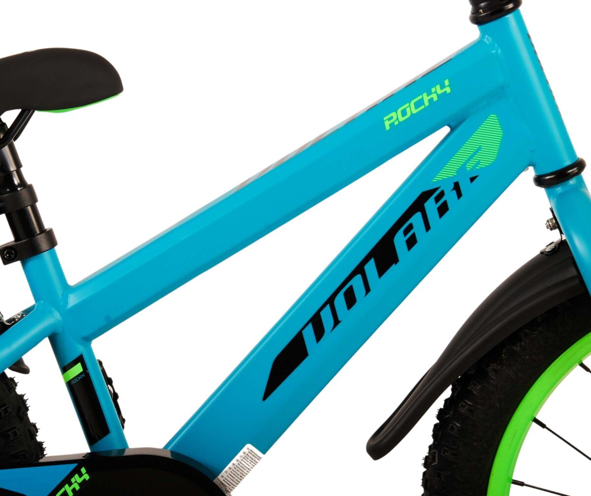 Volare - Børnecykel Med Støttehjul - 18 - Rocky - Green