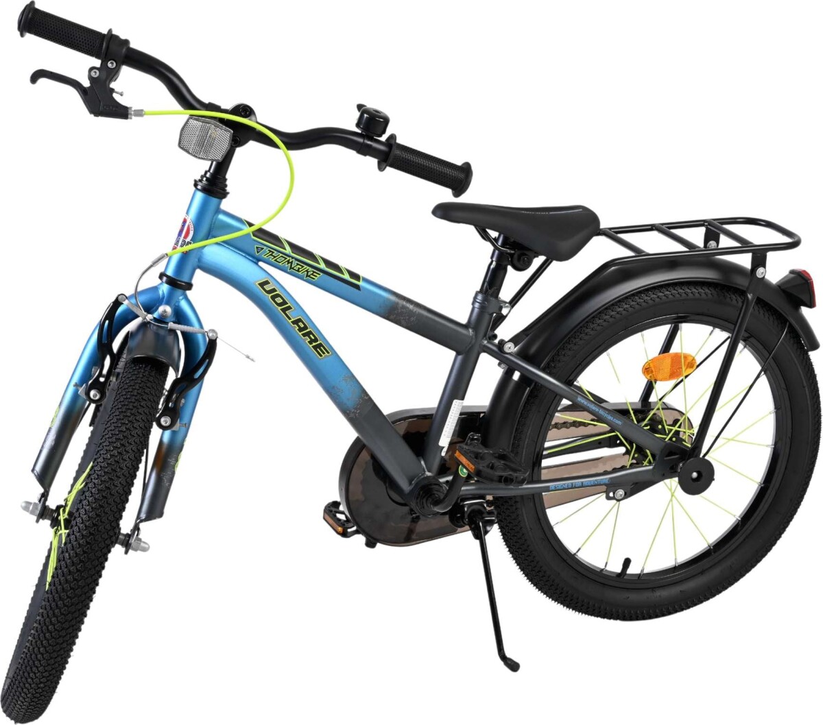 Volare - Thombike Cykel - 18 Tommer - Bagagebærer - Blå Grå