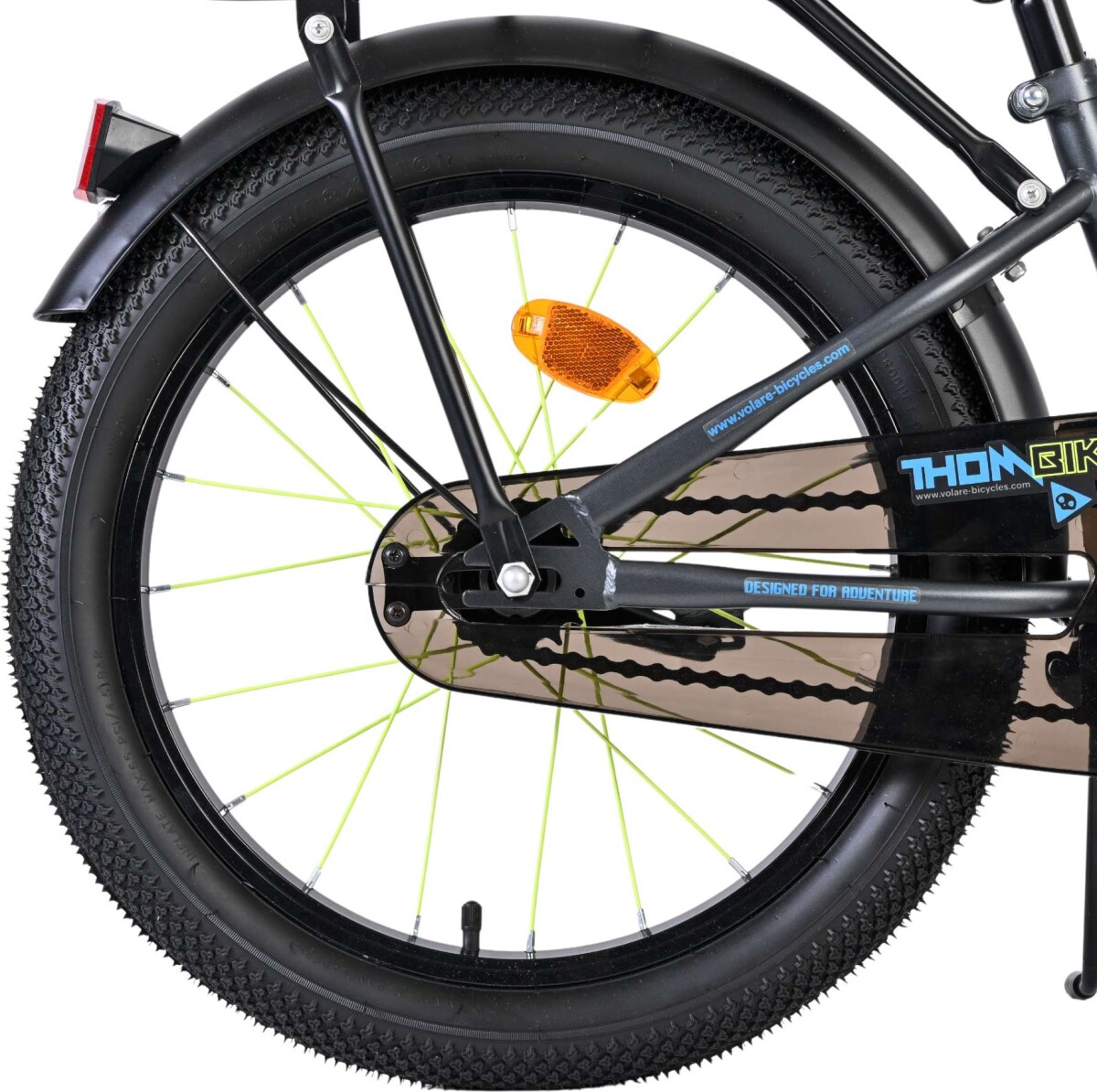 Volare - Thombike Cykel - 18 Tommer - Bagagebærer - Blå Grå