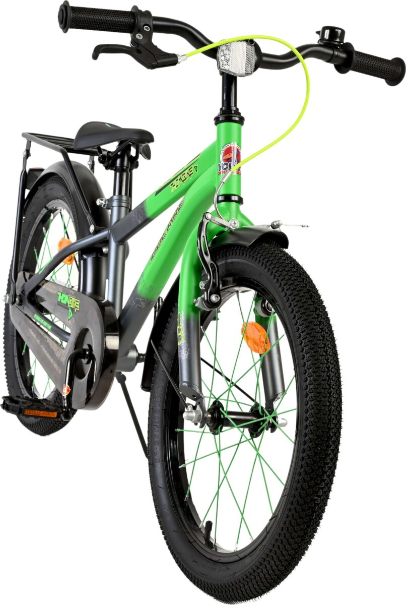 Volare - Thombike Cykel - 18 Tommer - Bagagebærer - Grøn Grå