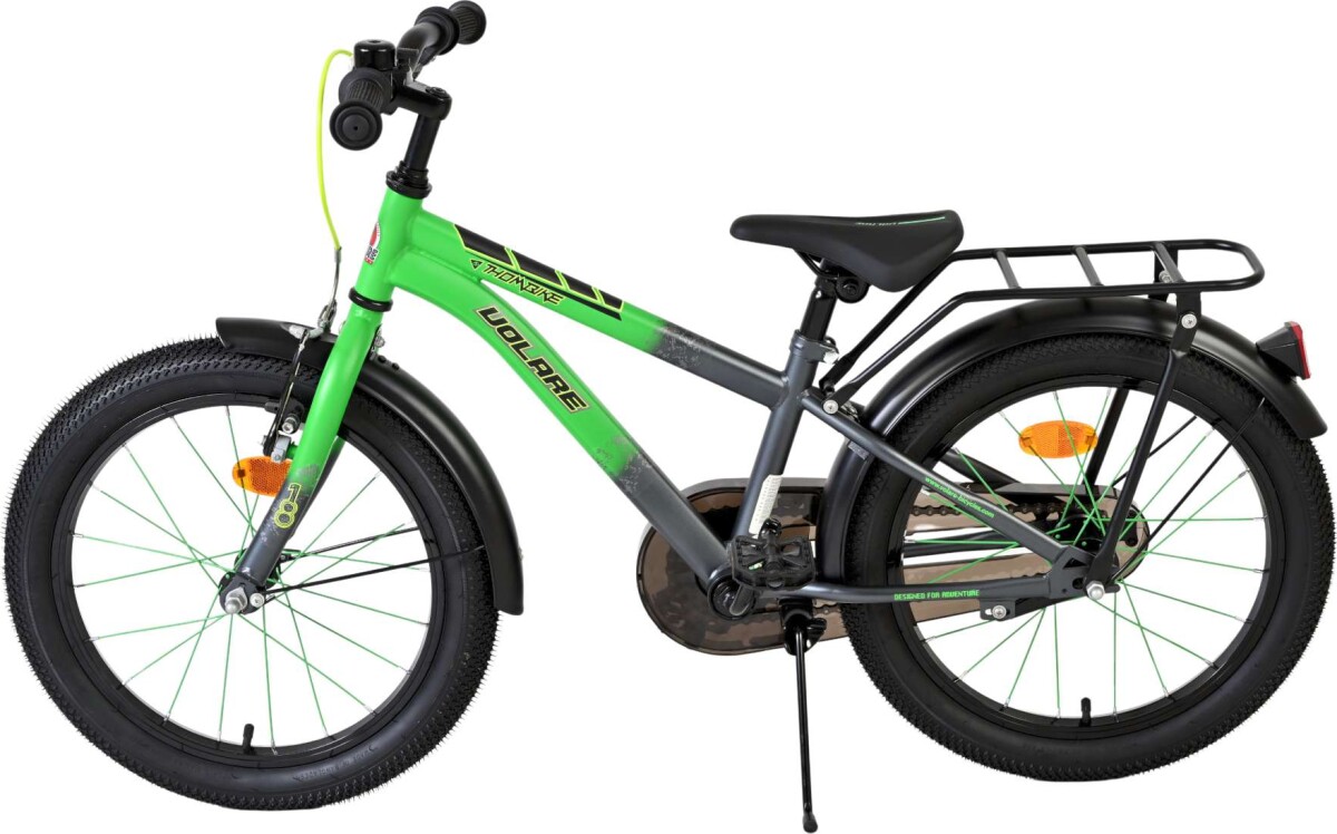 Volare - Thombike Cykel - 18 Tommer - Bagagebærer - Grøn Grå