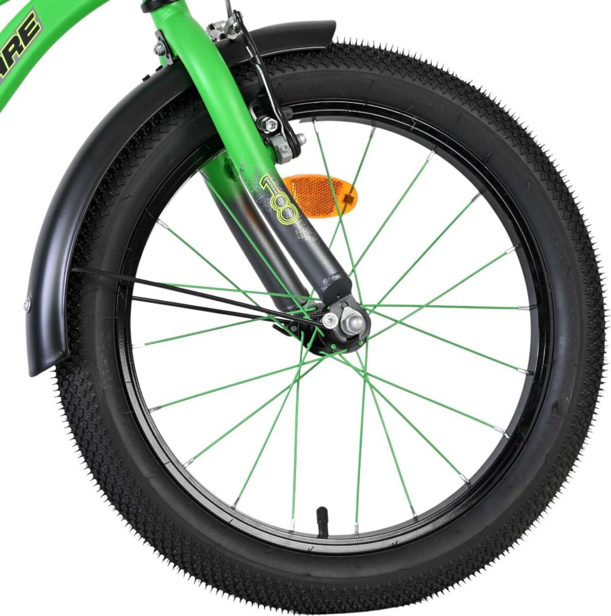 Volare - Thombike Cykel - 18 Tommer - Bagagebærer - Grøn Grå