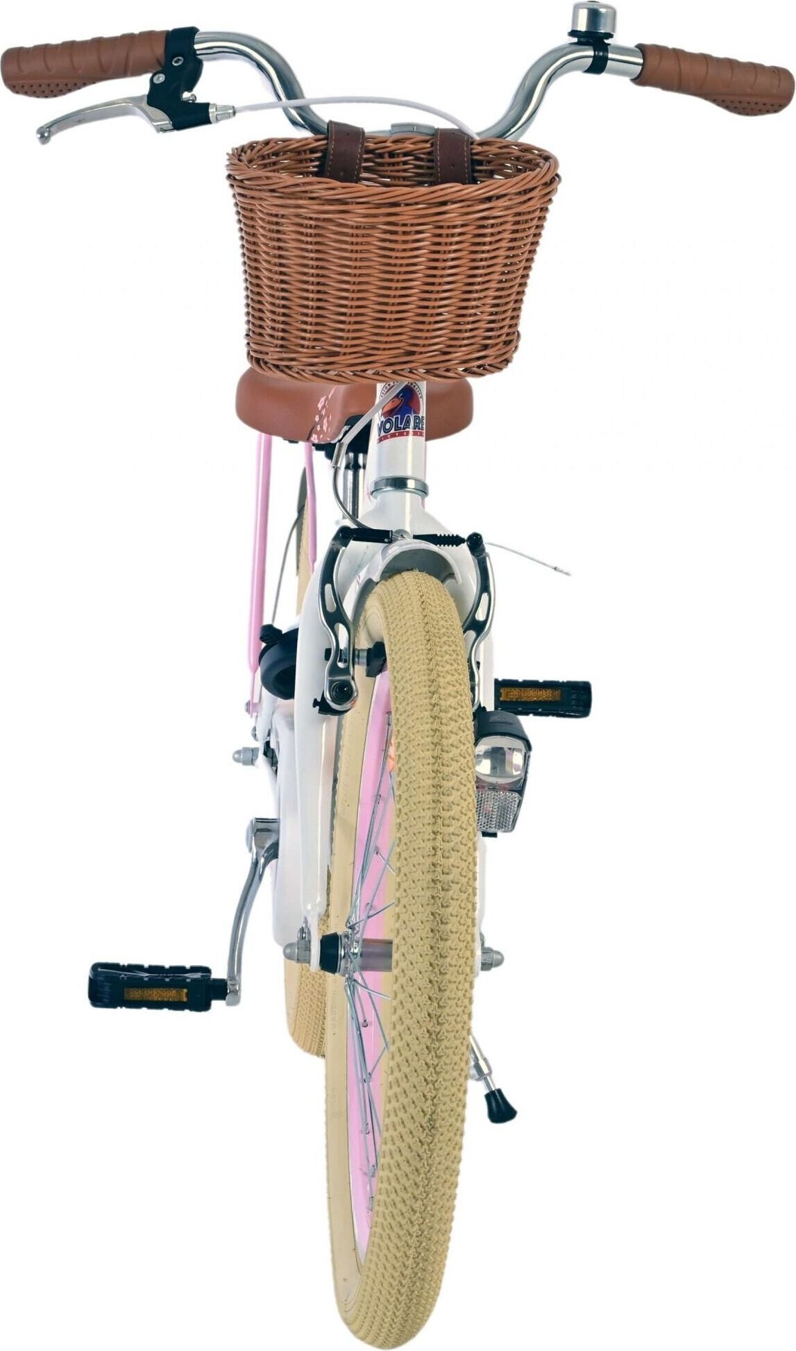 Volare - Børnecykel Med Støttehjul - 20 Tommer - Blossom - Hvid