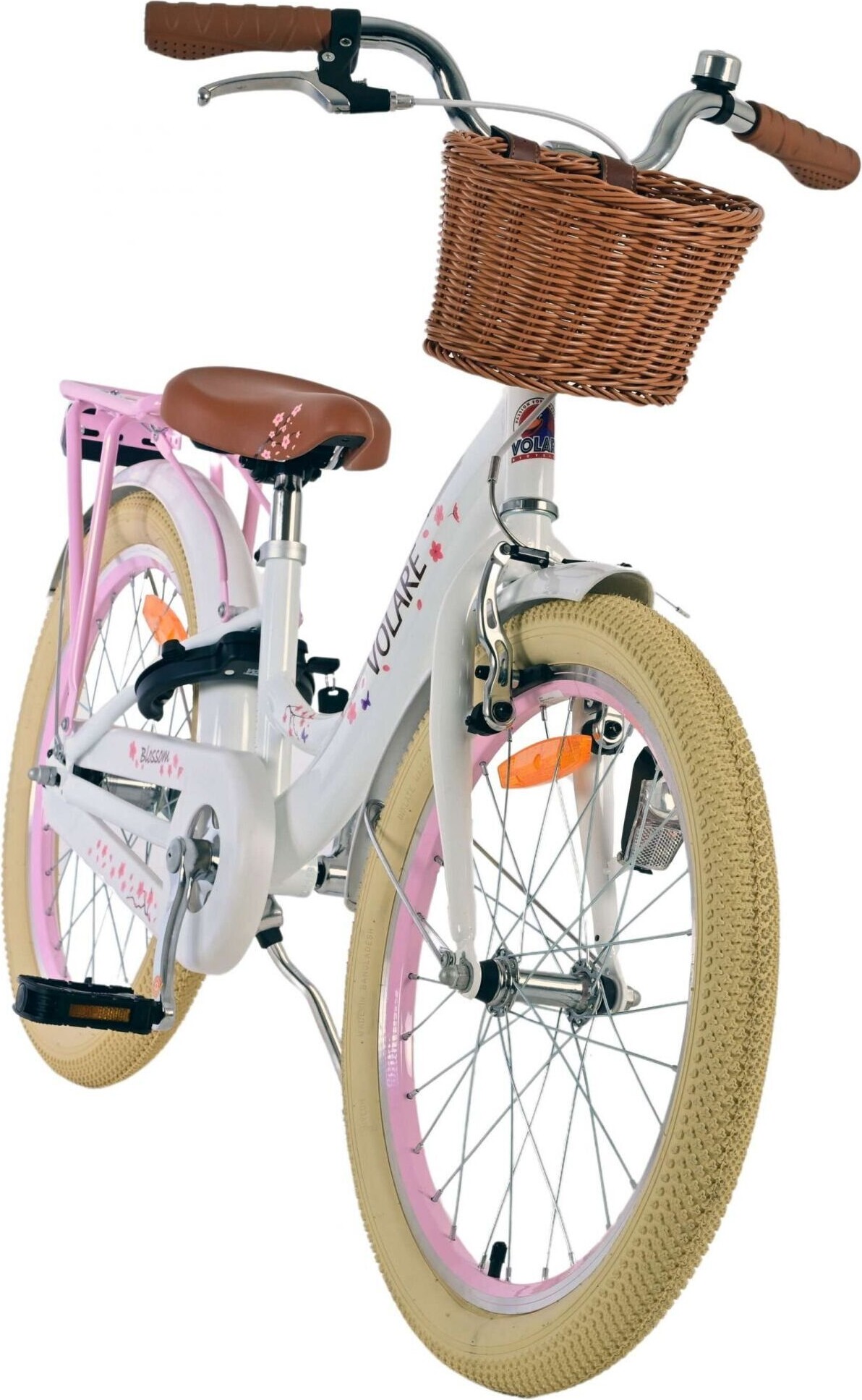Volare - Børnecykel Med Støttehjul - 20 Tommer - Blossom - Hvid