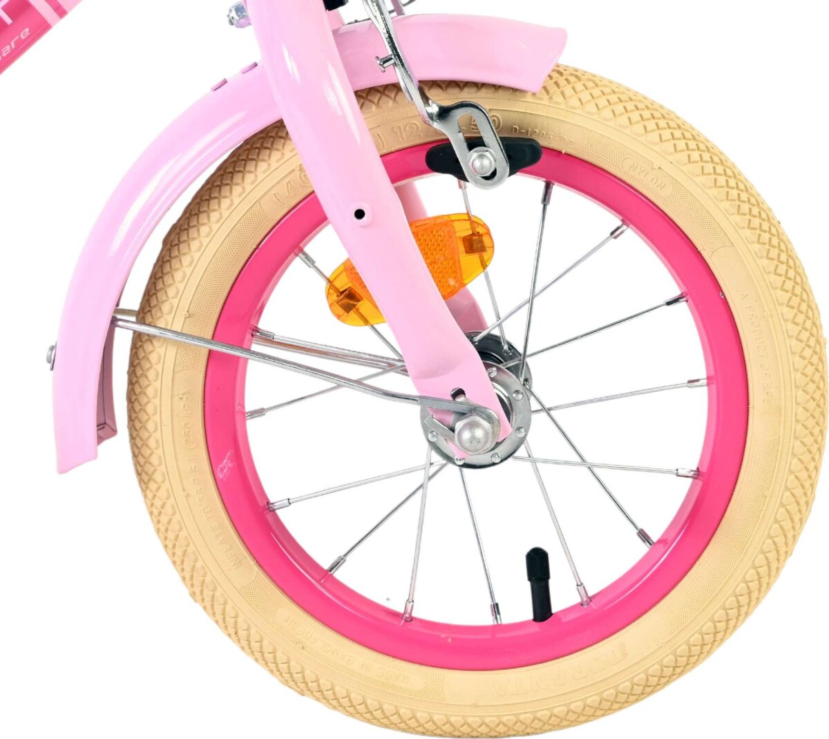 Volare - Børnecykel Med Støttehjul - 12 Tommer - Excellent Pink