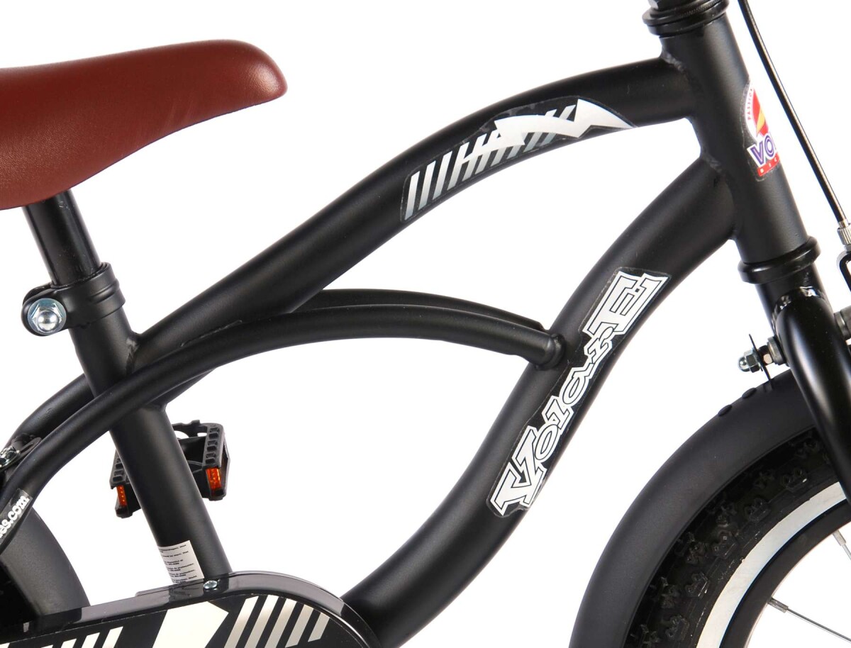Volare Børneykel - 3 5-5 År - 12 - Black Cruiser - Sort
