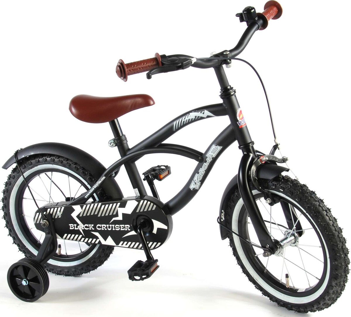 Volare Børneykel - 3 5-5 År - 12 - Black Cruiser - Sort