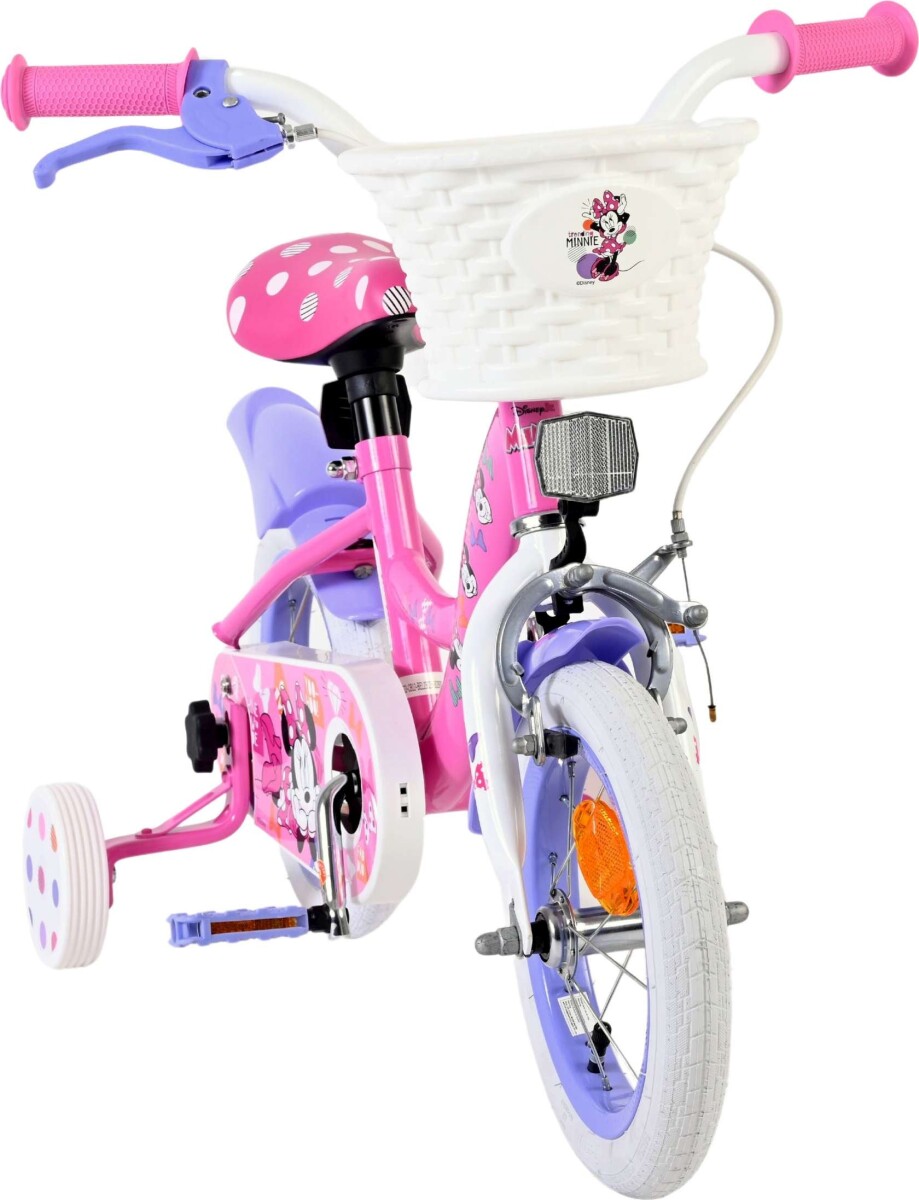 Volare - Børnecykel Med Støttehjul - 12 Tommer - Minnie Cutes Ever