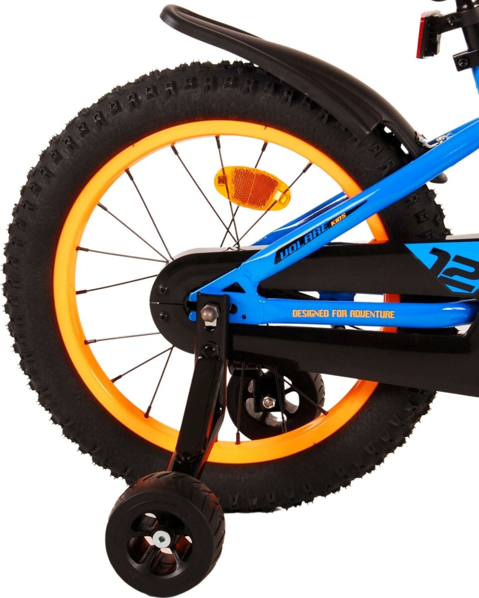 Volare - Børnecykel Med Støttehjul - 16 Tommer - Rocky Blå